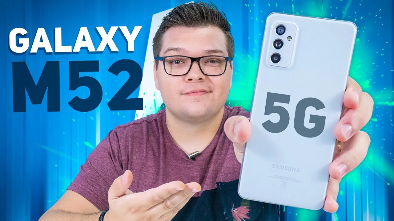 Galaxy M52 5G | UM DOS MAIS VENDIDOS NA BLACKFRIDAY! SUPER CUSTO BENEFÍCIO? Unboxing e Impressões!