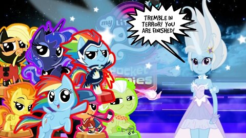 Luna, Dashie, & Friends vs LvL 6 TRIXIE!!! / Pocket Ponies