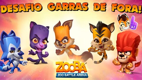 DESAFIO ESPECIAL DOS FELINOS VALENDO BAÚ LENDÁRIO GRÁTIS E + ZOOBA: Jogo de Batalha Animal