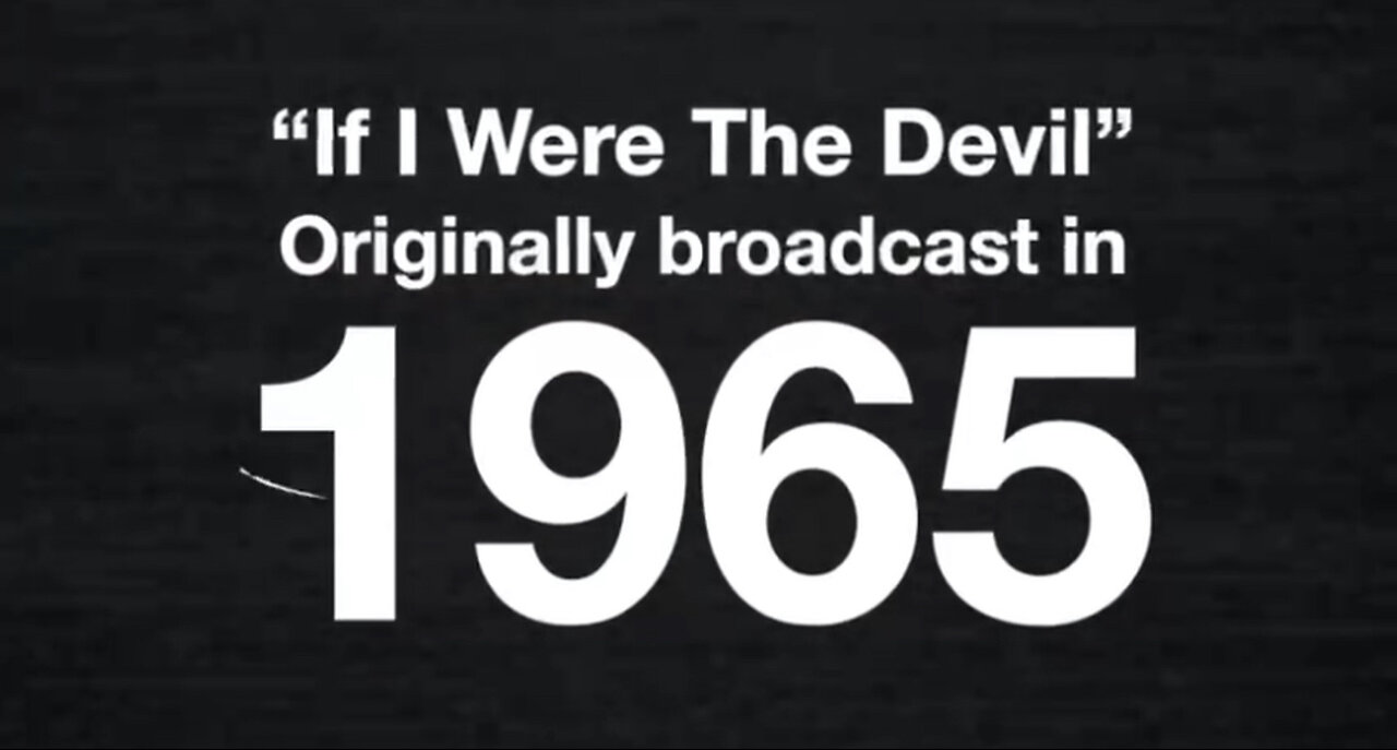 If I Were The Devil (MAGA Version) — a warning to America from 1965 by Paul Harvey