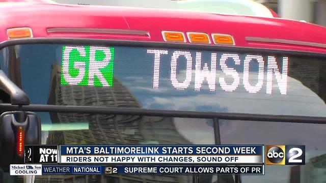 BaltimoreLink starts second week, riders not impressed
