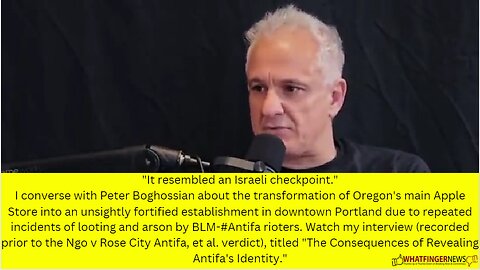 "It resembled an Israeli checkpoint." I converse with Peter Boghossian about the transformation