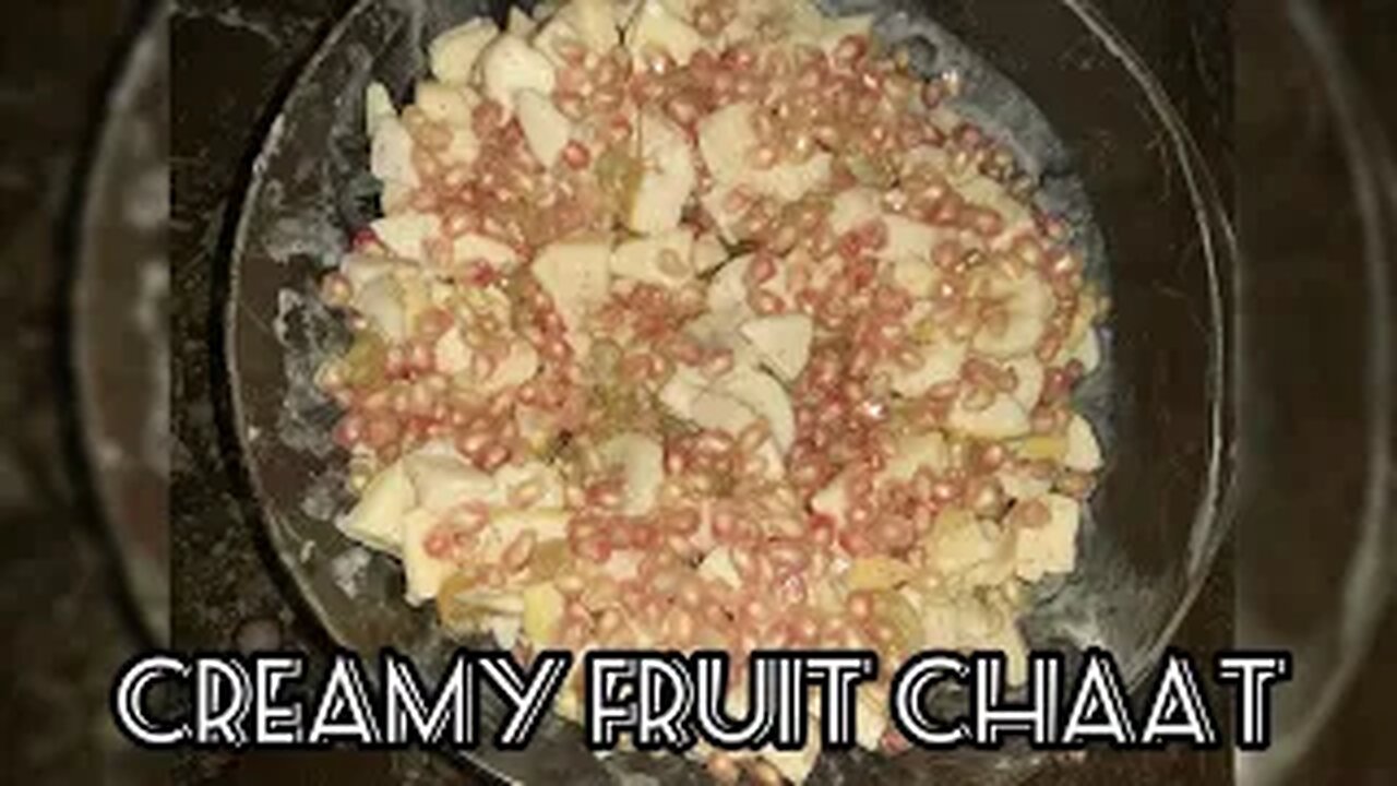 creamy fruit chaat recipe | easy and quick cream chaat recipe | healthy chaat | by fiza farrukh