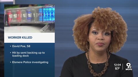 Man killed after semi-truck backs into him at loading dock