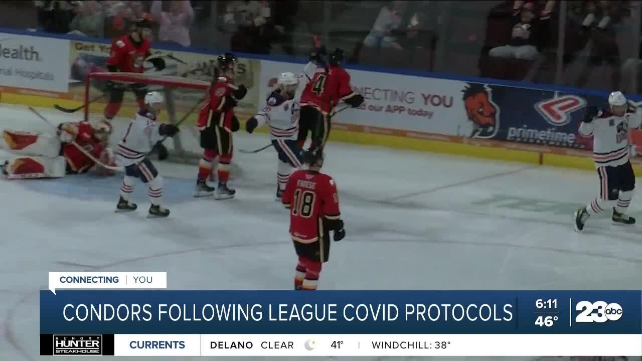 Bakersfield Condors game in Stockton postponed due to COVID protocols