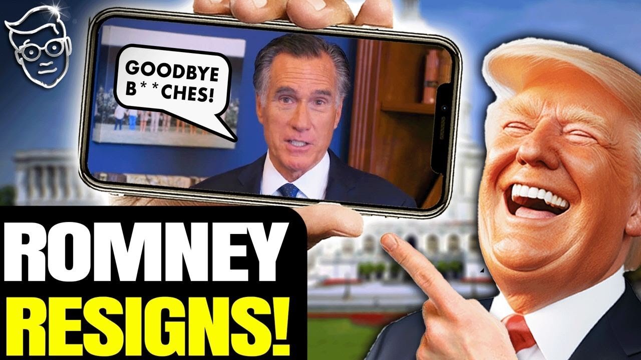 BREAKING: MITT ROMNEY RESIGNS IN DISGRACE | MCCONNELL NEXT?! 🚨