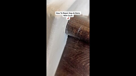 How To Repair Gap At Stairs With Caulk