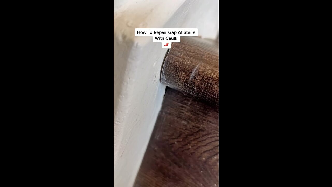 How To Repair Gap At Stairs With Caulk