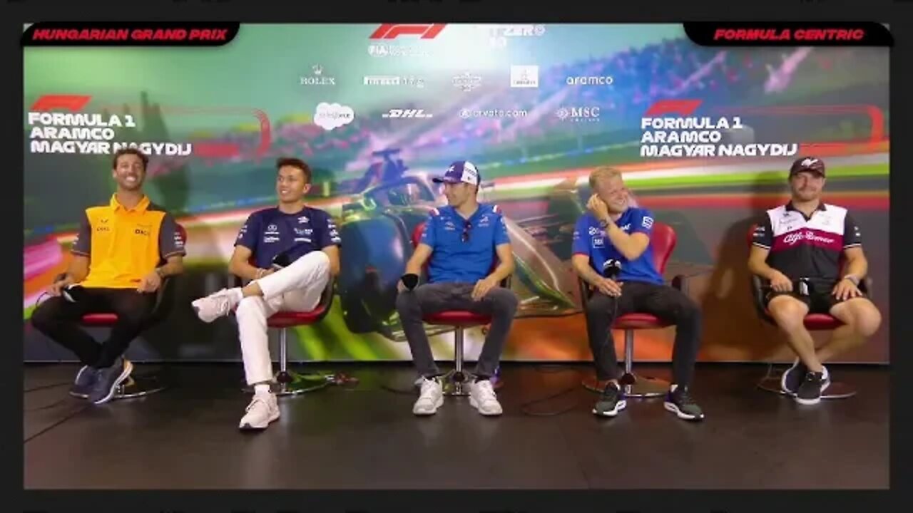 F1 Drivers Pressconference 2022 Hungarian Grandprix