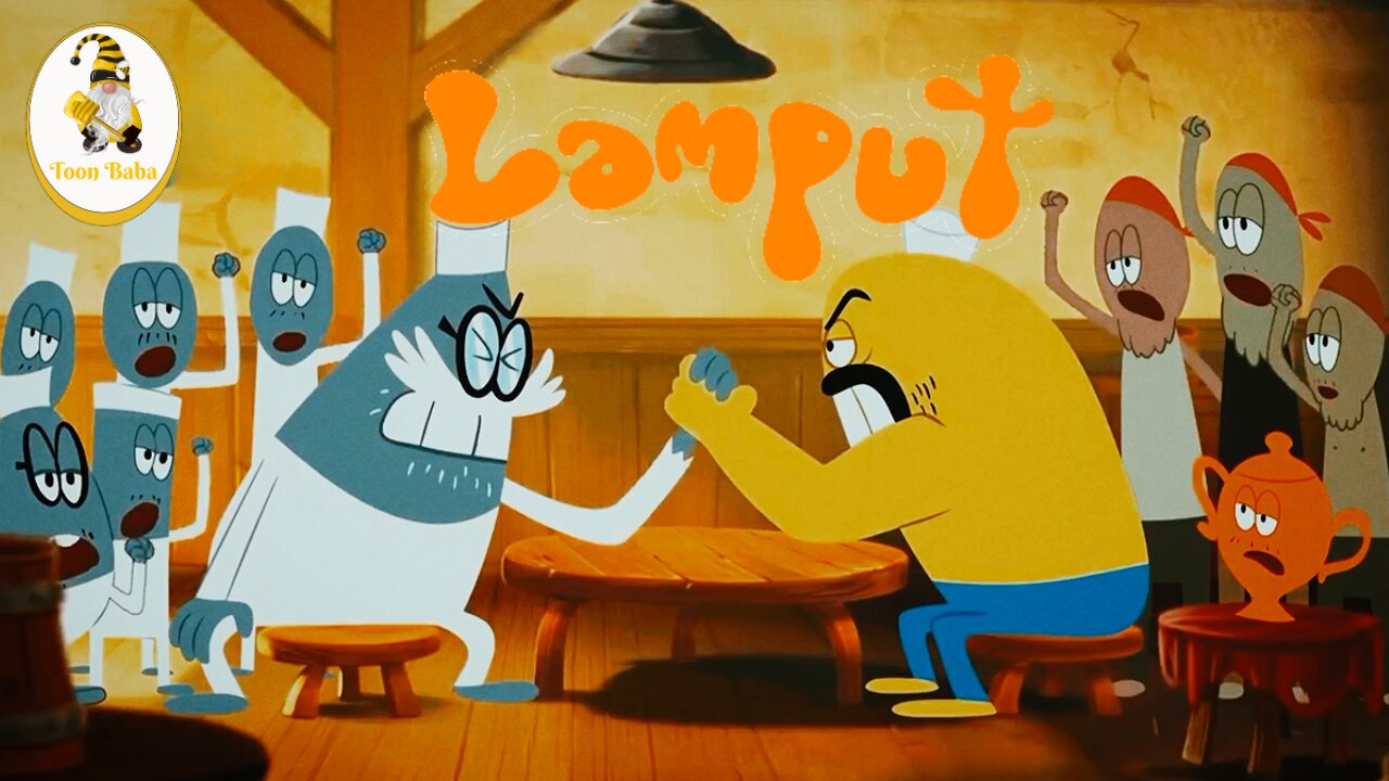 Animated Arm Wrestle Royale: Lamput's Cartoon Showdown!