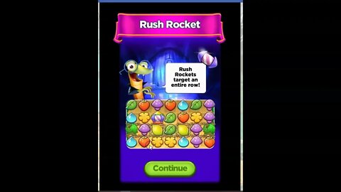 Showing off Rush Rocket, Triple Blast, and Slug Spray Power Ups in Best Fiends