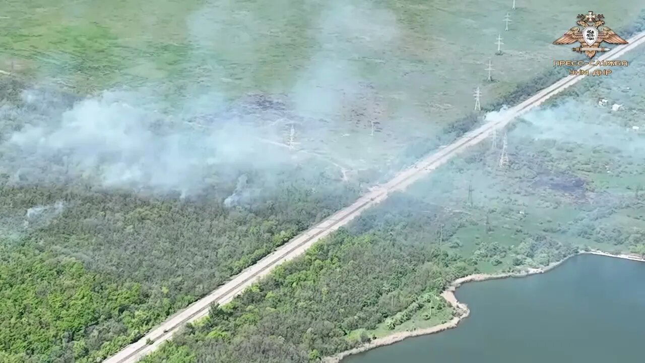 Russian BM-21 Grad MLRS Hammering Ukranainan Positions In The Avdiivka Direction