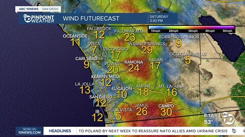 ABC 10News Pinpoint Weather for Sat. Feb. 12, 2022