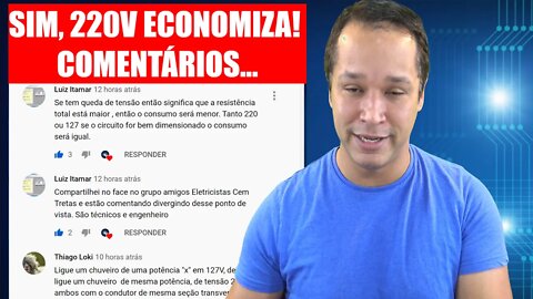 220 ECONOMIZA? Comentando comentários.