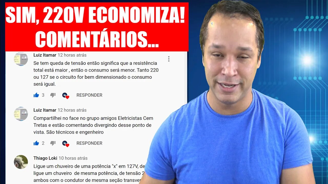 220 ECONOMIZA? Comentando comentários.