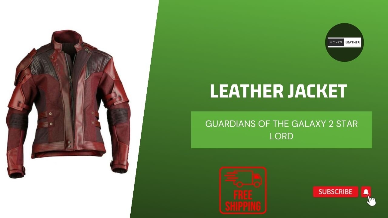 GUARDIANS OF THE GALAXY 2 STAR LORD (CHRIS PRATT) LEATHER JACKET