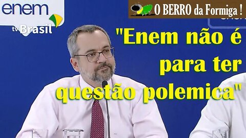 Ministro Abraham Weintraub fala dos resultados do Enem 2019 e reajuste dos professores