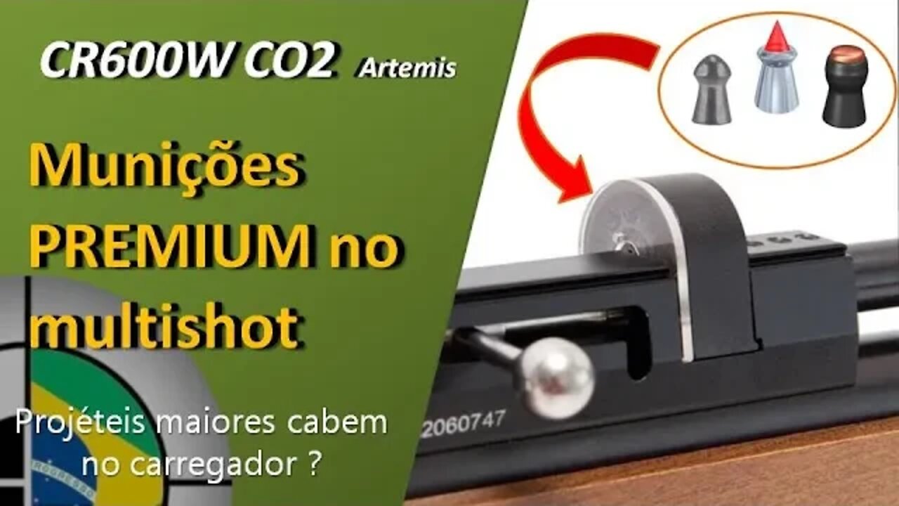 PCP Artemis CR600W CO2 - Munições PREMIUM no Carregador Multishot [elas funcionam no magazine?]