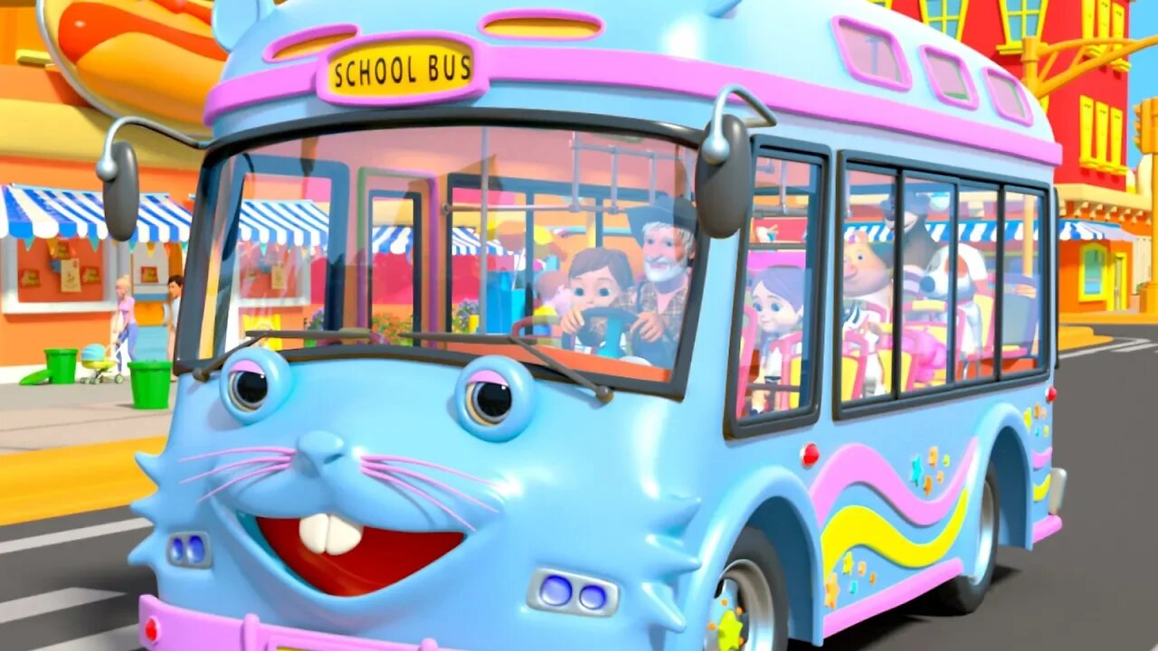 Wheels on the Bus | I Spy Game Song & Kids Rhymes by Little Treehouse