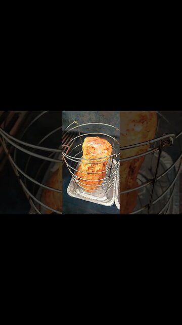 Experiment time! Beef Shank with coffee beans in the smoker water guard.