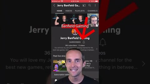 How To Watch Jerry Banfield Gaming Live with Notifications on YouTube