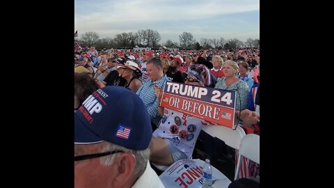 HUGE Crowd @ President Trump Delaware County Ohio Rally