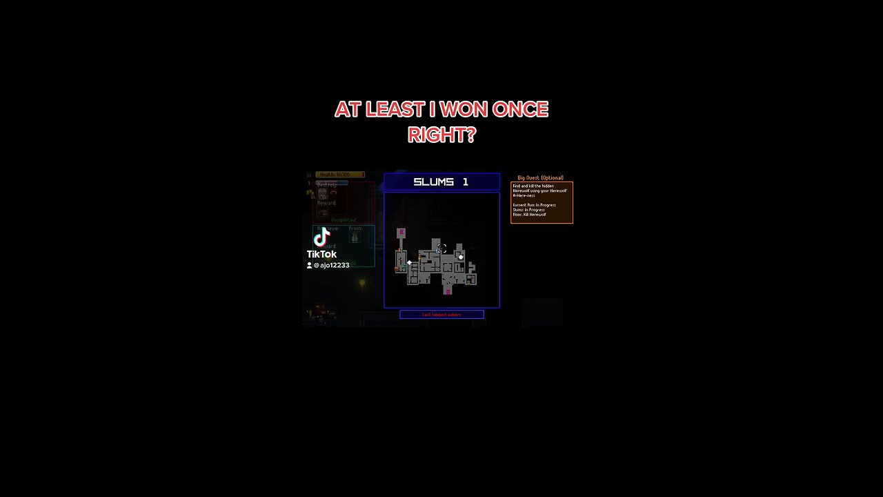 AT LEAST I WON ONCE RIGHT?