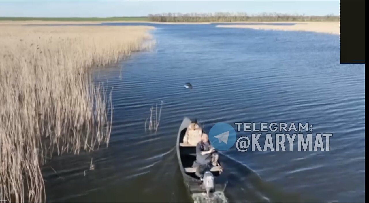 Ukrainian fisherman vs Russian drone