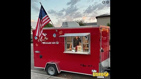 TURNKEY - 2021 7' x 12' Ice Cream Concession Trailer | Mobile Dessert Unit for Sale in California