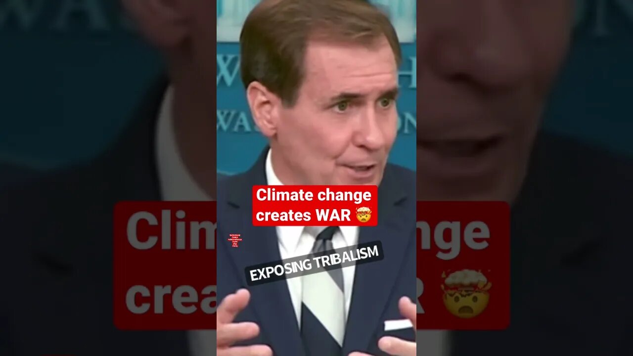 Climate change makes us go to war, Jeff. 🤯