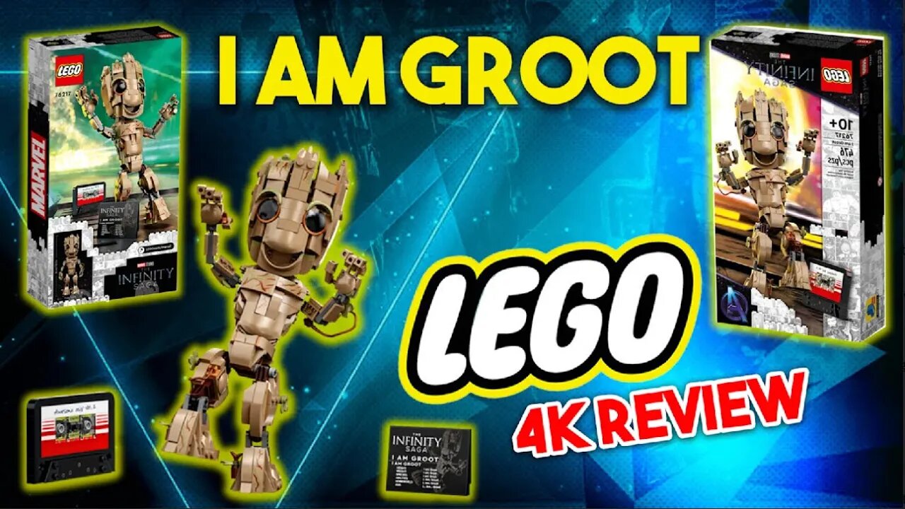 I Am Groot : Lego : 4K