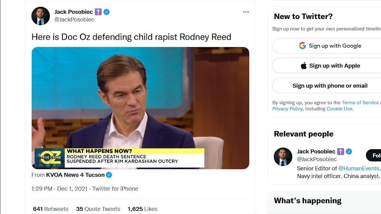 Moronic Jack Posobiec attacks Dr. Oz for asking questions