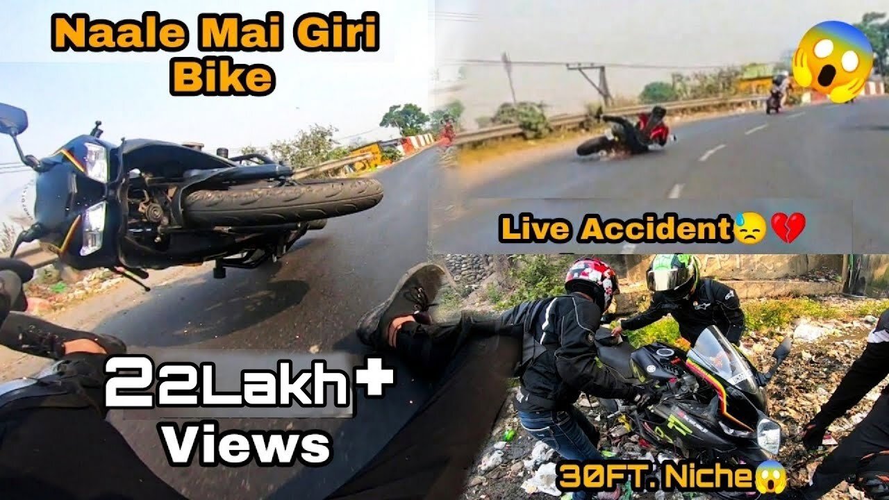 Naale_Me_Giri_Bike😱|_My_R15V3_Deadly_Crashed😓💔|_live_Accident_Caught_On_Gopro🙌|_#r15v3_#crash_#video