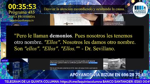 Programa 485 - No son demonios, llámales "ellos". (Cómo ocultar la causa).