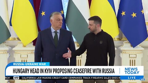 HUNGARY HEAD IN KYIV PROPOSING CEASEFIRE WITH RUSSIA