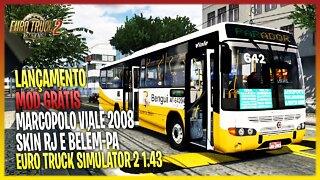 ▶️ETS2 1.43 ONIBUS MARCOPOLO VIALE 2008 SKINS RIO DE JANEIRO E BELEM-PE EURO TRUCK SIMULATOR 2 1.43