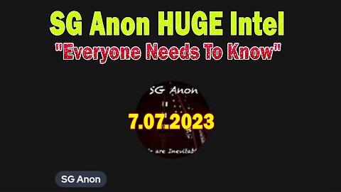 SG Anon HUGE Intel: "Everyone Needs To Know"