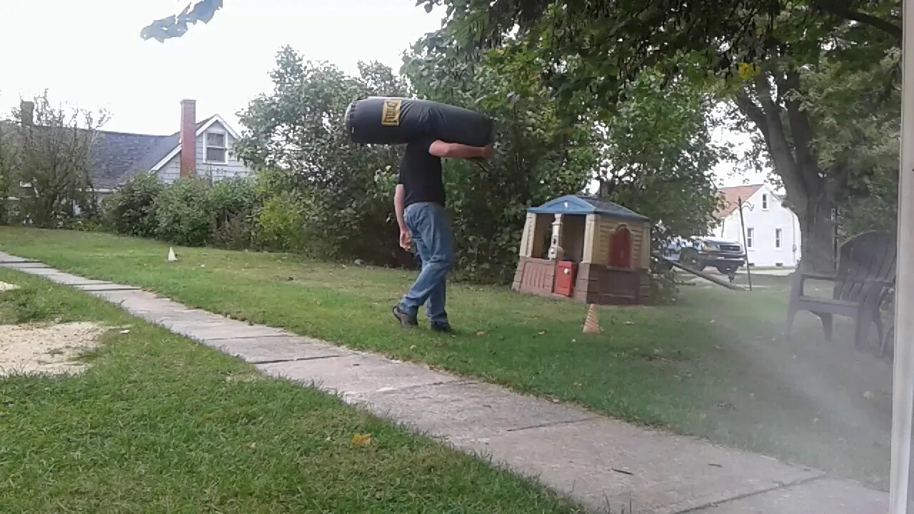 Blue Collar Training - 80 lb Heavy Bag Deadlift / Shoulder And Carry