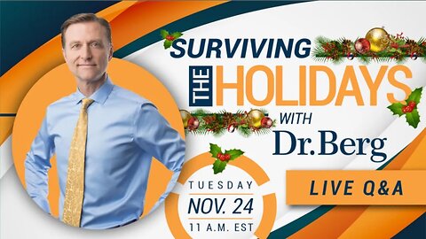 Surviving the Holidays with Dr. Eric Berg - LIVE Q & A