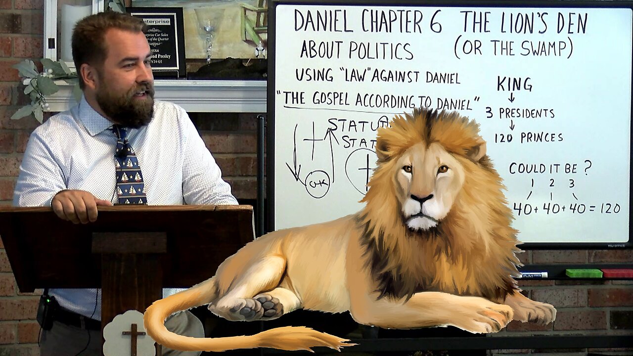 Daniel 6:1 to 28 Daniel and the Lion's Den or the Swamp