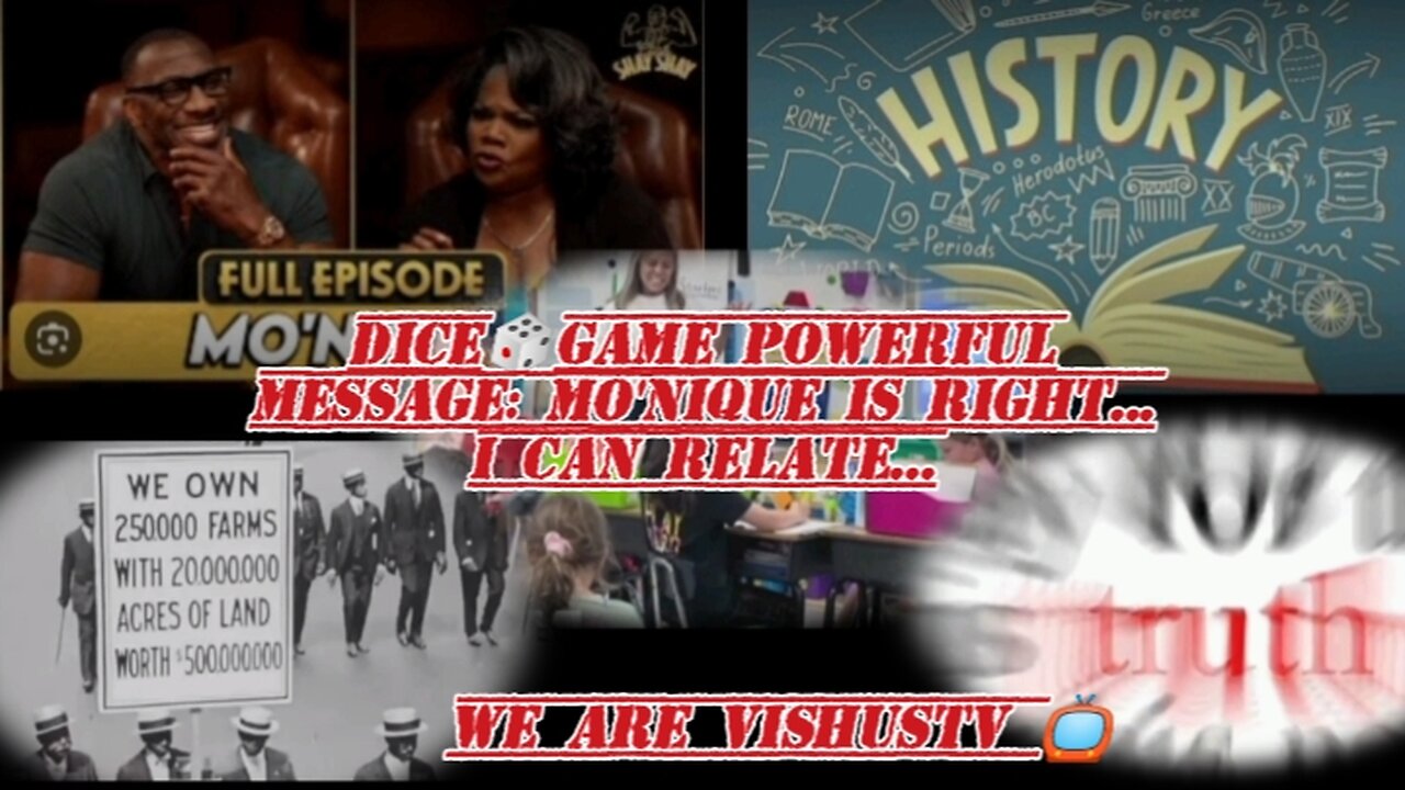 Dice🎲Game Powerful Message: Mo'nique Is Right... I Can Relate... #VishusTv 📺