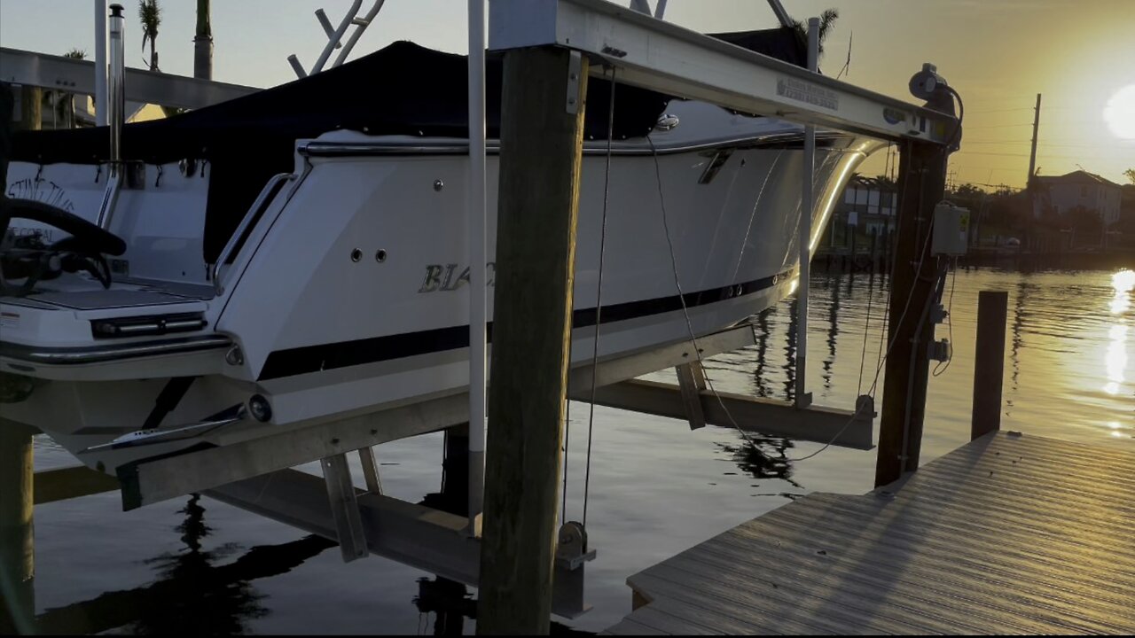 Dockside Sunset in Cape Coral, FL (Widescreen) #Sunset #Canal #CapeCoral #Dockside #FYP #4K #HDR