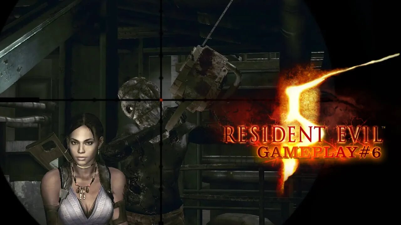 Resident Evil 5 - GamePlay#6 - Dois Zumbis com moto serra é complicado! #re5 #gameplay