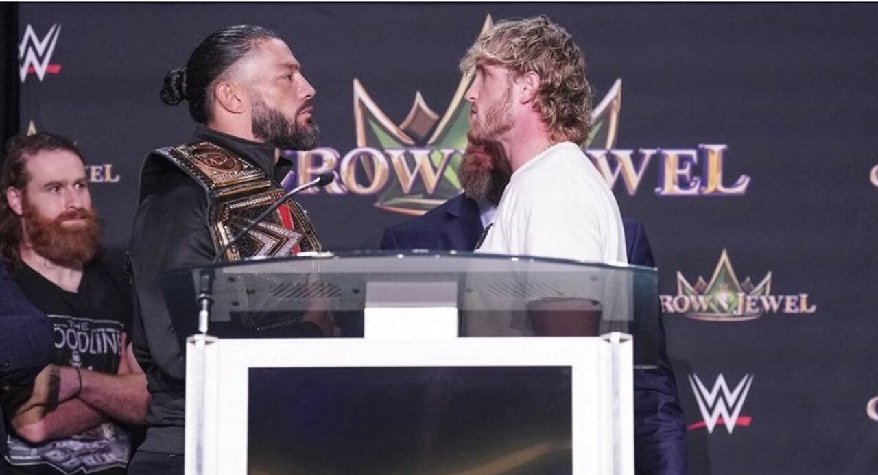 wwe roman reigns vs logan paul crown jewel