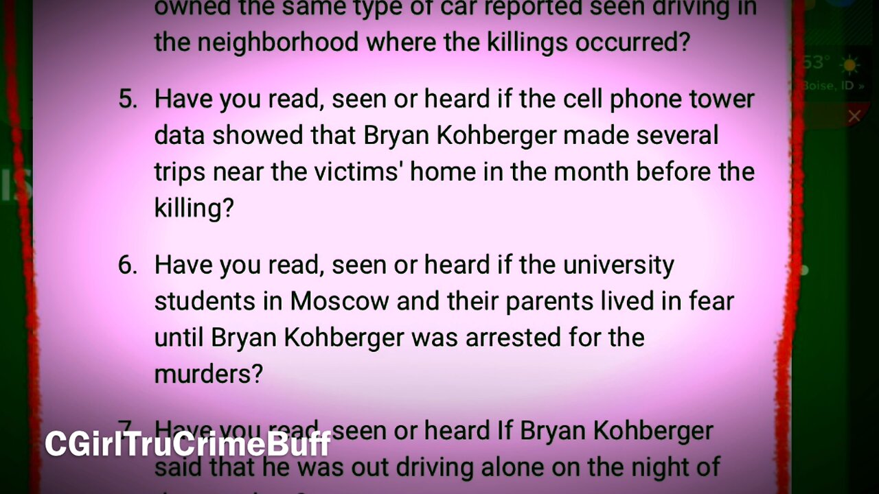 TeleSurvey Questions in Moscow Idah04 Case