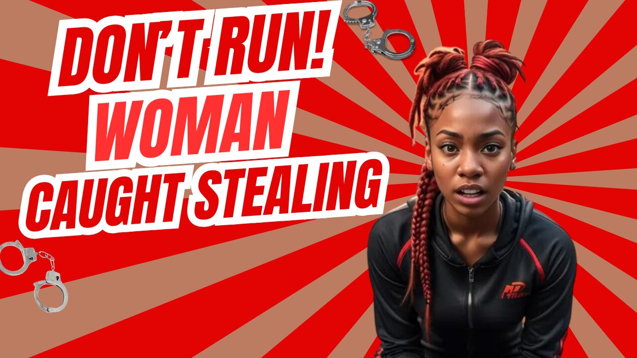 Don't Run! Woman Caught Stealing