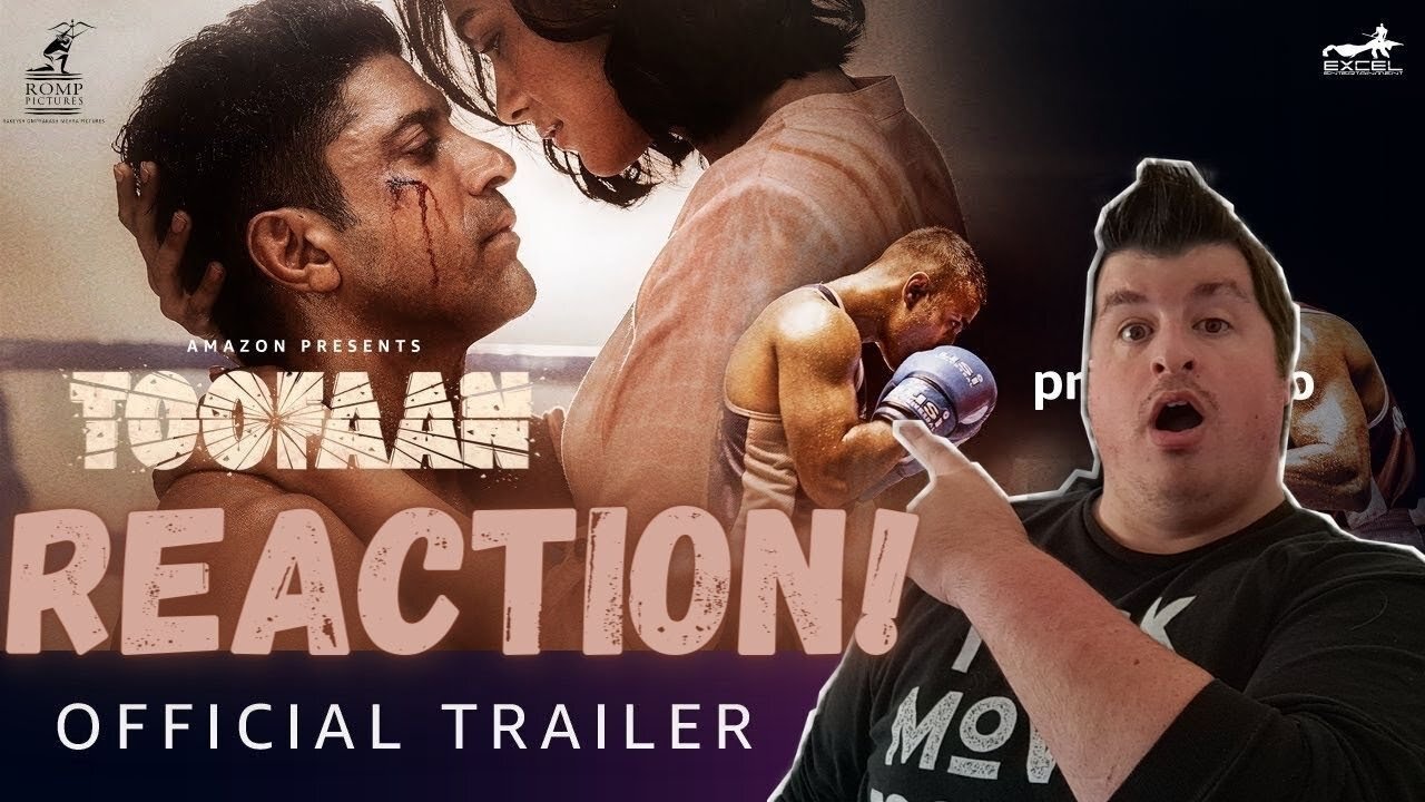 Toofaan - Official Trailer Reaction! | Farhan Akhtar, Mrunal Thakur, Paresh Rawal | Amazon Prime