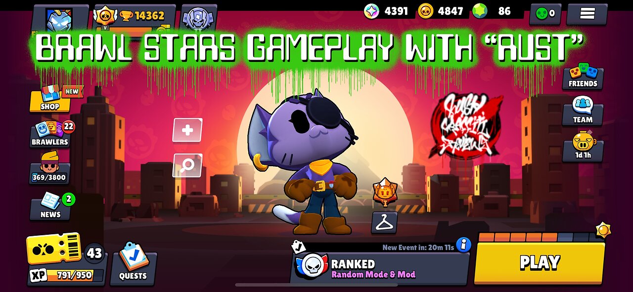 Brawl Stars gameplay with Rust1 and some music