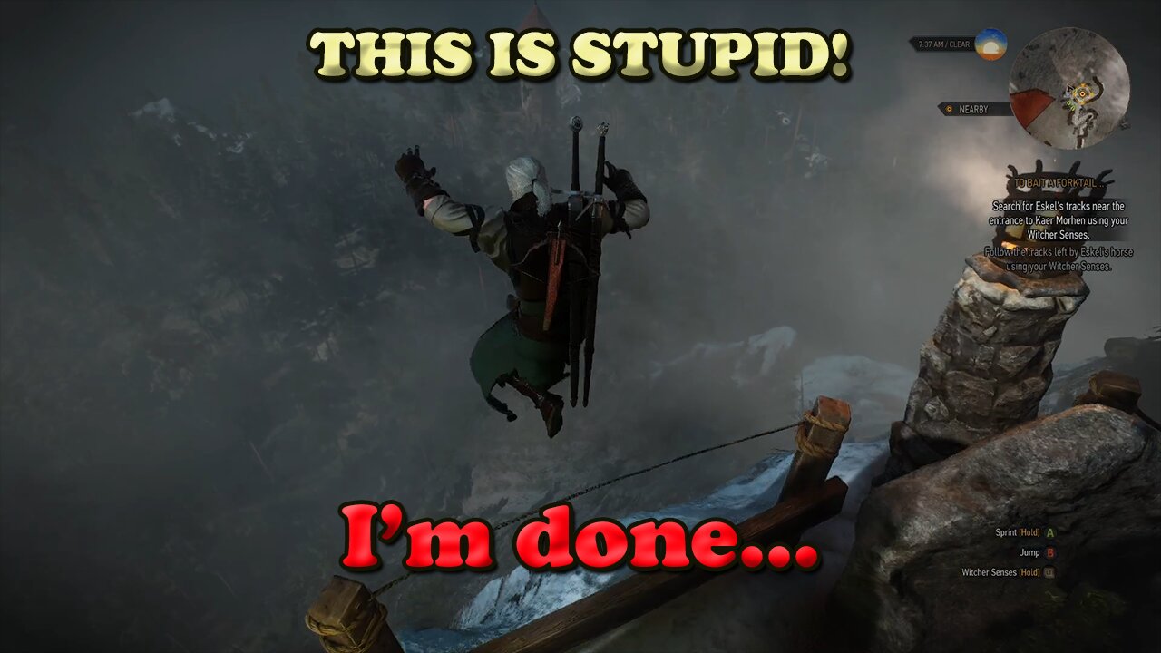 This PERMADEATH Challenge in The Witcher 3 Ruined me!