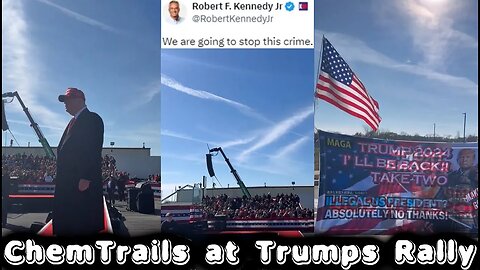 ChemTrails at Trump's Rally in Lancaster, PA